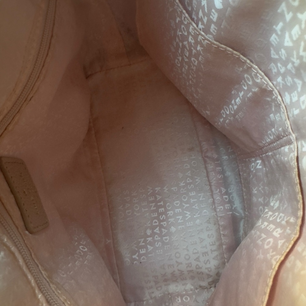 Kate Spade Larchmont Ave Small Penny Evangeline Satchel Bag Blush Pink No Strap - Picture 10 of 13